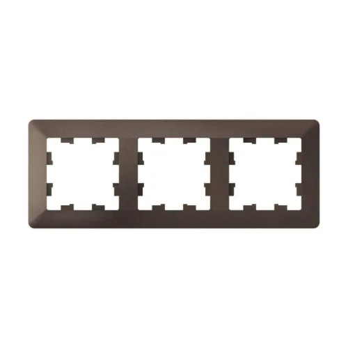 Рамка 3-м AtlasDesign Air мокко/дым. черн. SE ATN220603 фото 2