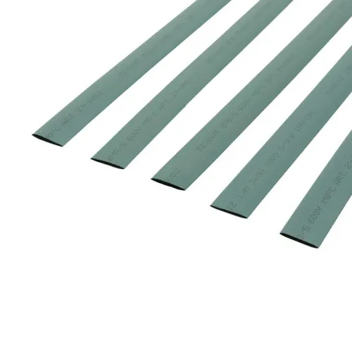 Трубка термоусадочная ТУТ нг 10.0/5.0 зел. 1м REXANT 21-0003 фото 3