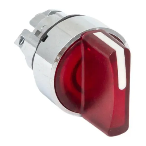 Механизм переключателя исполнительный ХB4 красн. на 2 положения с фиксацией с подсветкой с короткой ручкой PROxima EKF XB4BD2FL-R