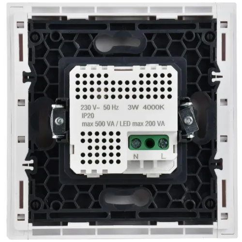 Датчик движения FORTE&PIANO FP256 с LED подсветкой бел. IEK FP-MS11-N-150-05-K01 фото 3