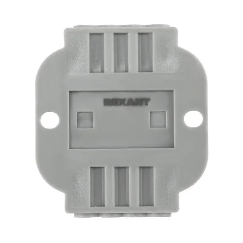 Клемма строительно-монтажная СМК проходная 222-424P 4п 0.08-4кв.мм с монтажной площадкой сер. (уп.25шт) Rexant 07-6264 фото 5