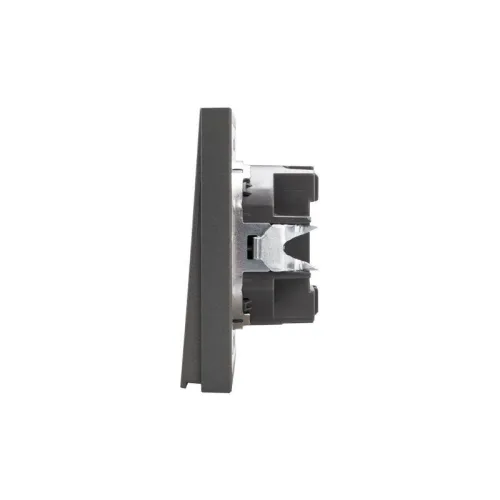 Выключатель 1-кл. СП STRONG MIELE 10А с подсветкой графит Kranz KR-78-0713-6 фото 3