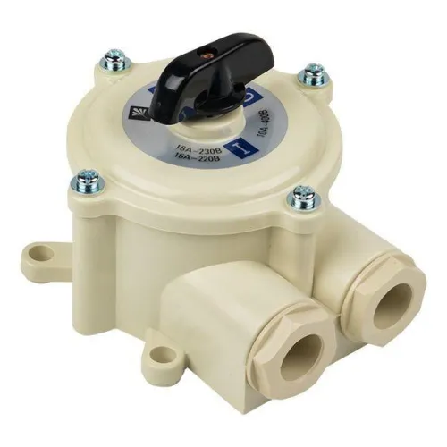 Переключатель пакетный 1-кл. 16А IP56 ПП 2-16/Н2 М2 пл. беж. EKF pp-2-16-4 фото 3