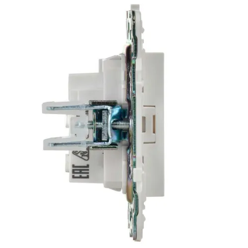 Розетка SKANDY 10А без заземл. без защ. шторок SK-R02W арктич. бел. IEK SK-R10-10-K01 фото 4