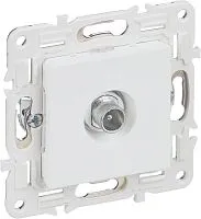 Розетка телевизионная проходная TV SKANDY SK-A17W арктич. бел. IEK SK-A10-P-K01