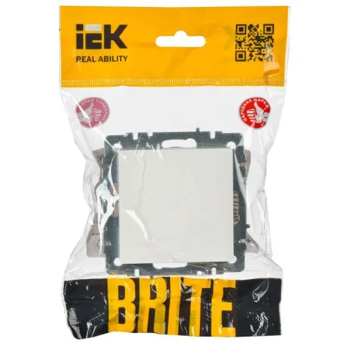 Вывод кабеля BRITE МВ10-БрБ механизм бел. IEK BR-VK10-0-K01 фото 2