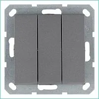 Выключатель 3-кл. 10А IP20 механизм алюм. Jasmart G3031S