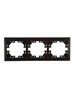 Рамка 3-м Mira горизонт. черн. бархат LEZARD 701-4200-148