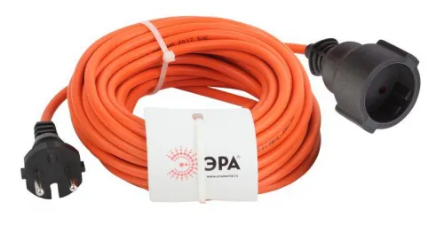 Удлинитель-шнур 1х10м без заземл. 6А IP20 UPx-1-2х0.75-10m ПВС 2х0.75 (бухта) Эра Б0043036