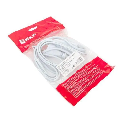 Шнур для бра с выключателем 2м 2х0.5кв.мм EKF ASB-610 фото 2