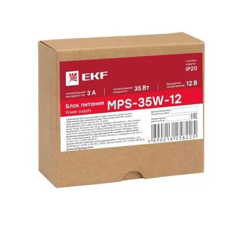 Блок питания 12В MPS-35W-12 PROxima EKF mps-35w-12 фото 2