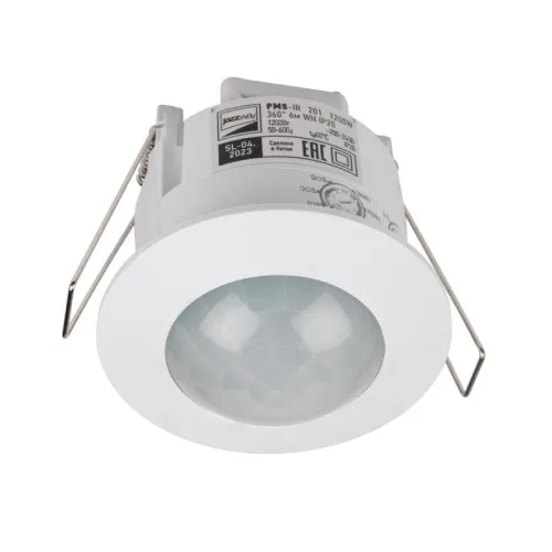 Датчик движения PMS-IR 201 1200Вт 360град. 6м IP20 WH JazzWay 5012950 фото 2