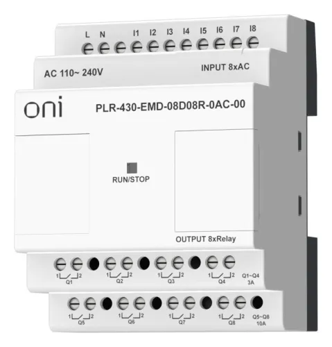 Модуль расширения входов выходов ПЛК 430 8 DI 8 RO 220В AC ONI PLR-430-EMD-08D08R-0AC-00 фото 4
