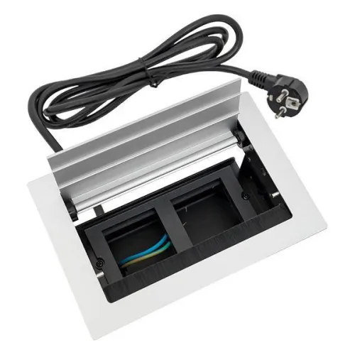 Лючок встраиваемый настольный 4 модуля C-Line EKF cl-vnl-4-s фото 11