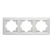 Рамка 3-м VALENZO 6303H бел. ASD / IN HOME 4690612006444