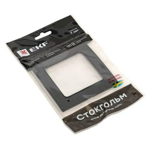 Рамка 1-м Стокгольм черн. PROxima EKF EXM-G-302-30 фото 2