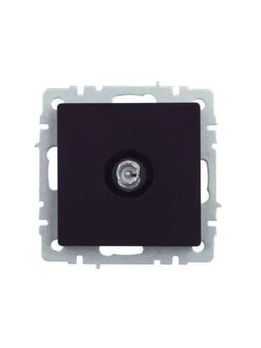 Розетка телевизионная проходная TV СП Brite РТВ10-0-БрЧ механизм черн. IEK BR-A10-P-K02 фото 7