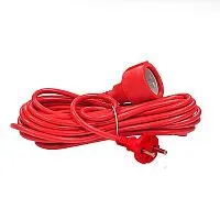 Удлинитель-шнур 1х10м без заземл. 10А IP20 2.2кВт ПВС 2х1 DOMTOK 2488