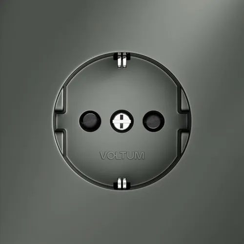 Розетка 1-м СП S70 16А с заземл. защ. шторки механизм титан Voltum VLS040206 фото 4