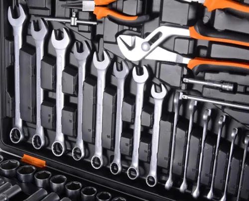 Набор инструментов 1/2дюйм 1/4дюйм CrV в кейсе 151 предмет Вихрь 73/6/7/9 фото 5