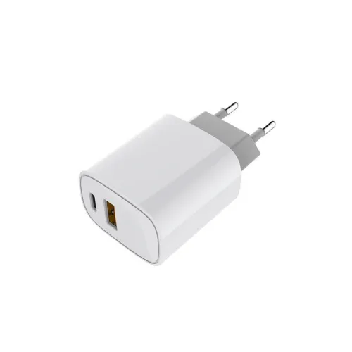 Устройство зарядное сетевое с двумя портами USB-A + USB-C 20Вт Rexant 18-2207