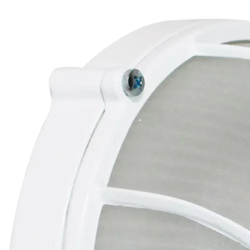 Светильник "Банник" 1302 НПП 03-60-014 1х60Вт E27 IP65 круг малый корпус с решеткой бел. Элетех 1005500936 фото 4