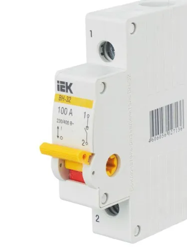 Выключатель нагрузки (мини-рубильник) 1п 100А ВН-32 KARAT IEK MNV10-1-100 фото 9