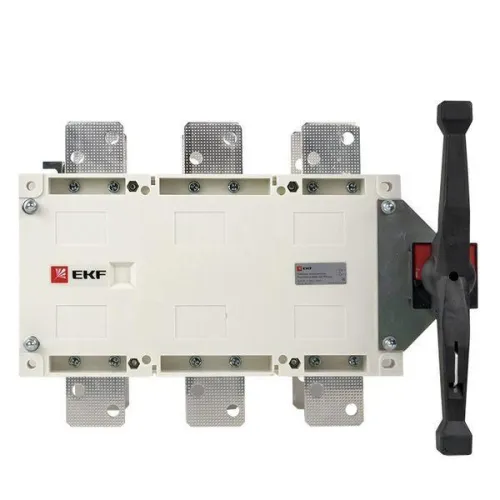 Рубильник-переключатель 3п 1000А с рукояткой управления для прямой установки PowerSwitch PROxima EKF pscs-1000-3 фото 2