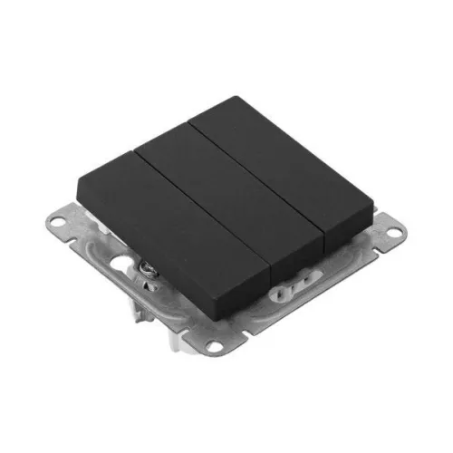 Выключатель 3-кл. СП Эпика механизм черн. EKF UP1-SWB-31 фото 4