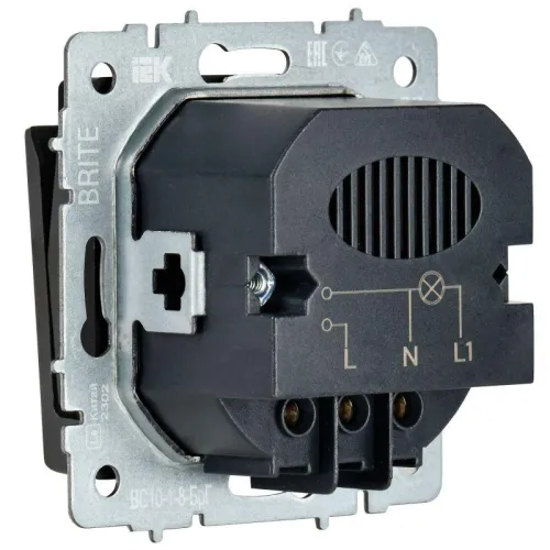 Выключатель карточный BRITE 30А ВС10-1-8-БрГ механизм графит IEK BR-V11-0-10-K53 фото 3