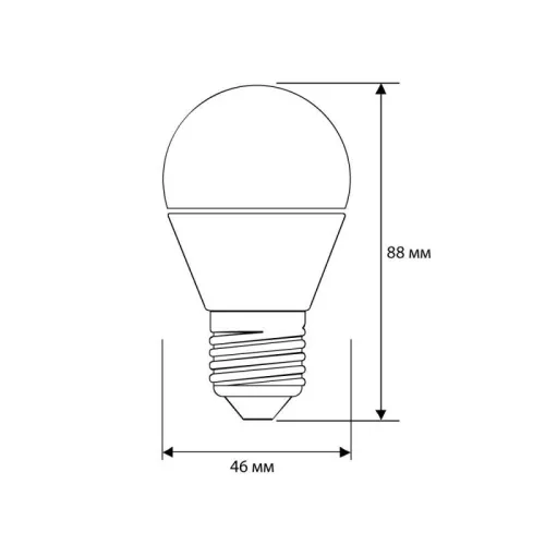 Лампа светодиодная LED8-G45/830/E27 8Вт шар 3000К тепл. бел. E27 720лм 220В Camelion 12392 фото 2