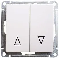 Выключатель для жалюзи 2-кл. СП W59 10А IP20 10AX с механич. блокировкой механизм бел. SE VS410-253-1-86