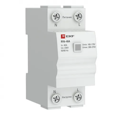 Реле напряжения RVb-63A (сквозное подкл.) Basic EKF rvb-63a фото 2