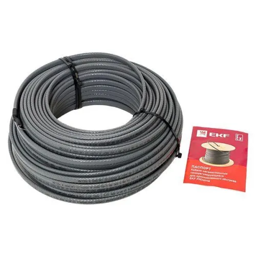 Кабель нагревательный саморег. ESR-15F 15Вт/м фторопласт (уп.50м) EKF ESR-15F-50 фото 3