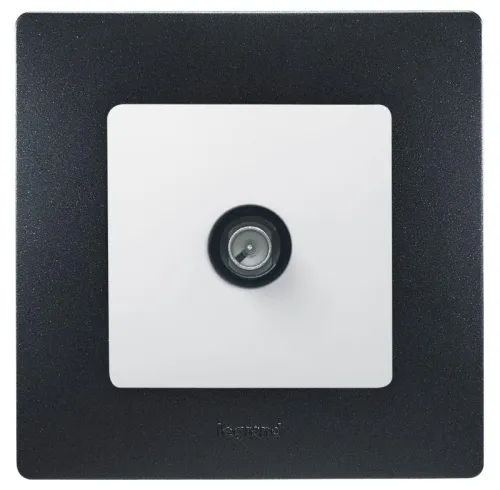 Розетка телевизионная оконечная TV СП Etika 5дБ 5-862МГц механизм бел. IEK 672265 фото 2