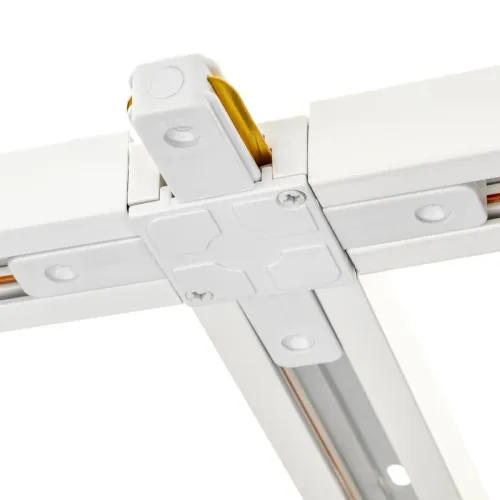 Коннектор трековый для соединения шинопровода Х-образн. жесткий ARTLINE пластик/медь бел. Ritter 59749 4 фото 6