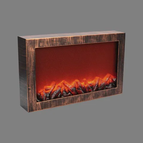 Камин светодиодный "Ретро" с эффектом живого огня 60 3х11х36 8см батарейки 3хС (в компл. не входят) или от USB (в компл.) бронз. Neon-Night 511-002 фото 11