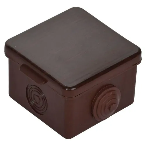 Коробка распаячная ОП КМ 65х65х50 IP54 откид. крышка 4 ввода дуб IEK UKO31-065-065-050-K24-54 фото 5