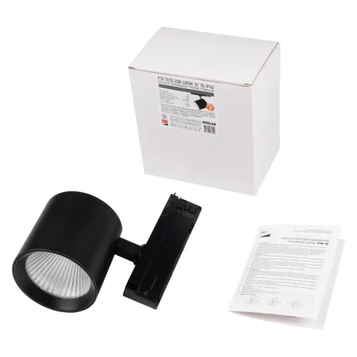 Светильник светодиодный трековый трехфазный 3P PTR 7030 30Вт 4000К 36град. BL IP40 Pro+ JazzWay 5062542 фото 4