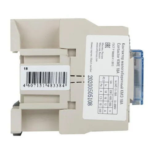 Контактор КМЭ 18А кат. 380В AC 1НО EKF ctr-s-18-380 фото 8