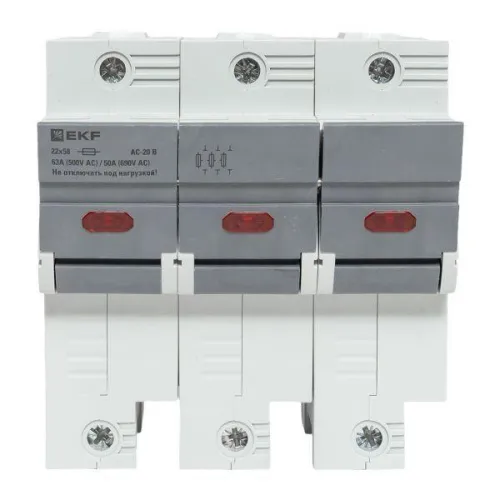 Предохранитель-разъединитель DF 22х58 3п (тип ПВЦ) EKF df223-e фото 8