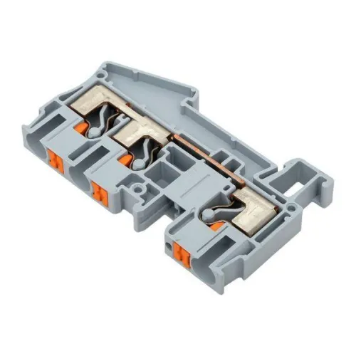 Колодка клеммная пружинная 6 Push-in 3 вывода сер. EKF PIT-6-3 фото 4