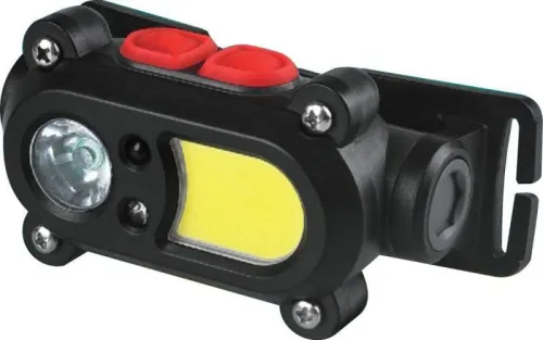 Фонарь аккумуляторный налобный 3.7В карбон 2 LED 3Вт 15 режимов сенсор MicroUSB бокс LED53418 Camelion 15746 фото 3