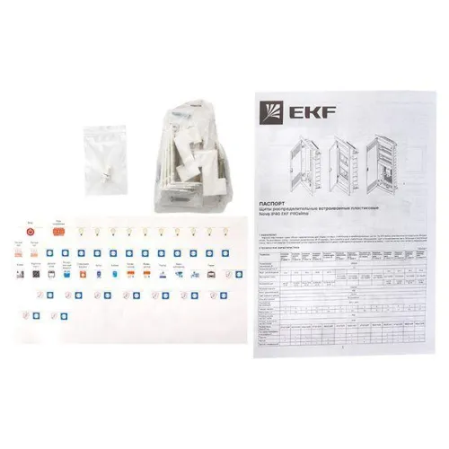 Основание комбинированного щита Nova 3 DIN-рейки + 1 монтаж. плата 5 габарит IP41 PROxima EKF nv-cbase-3+1 фото 2