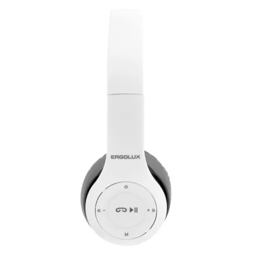 Наушники накладные с микрофоном беспроводные ELX-BTHP01-C01 FM MP3 коробка бел. ERGOLUX 15356 фото 5