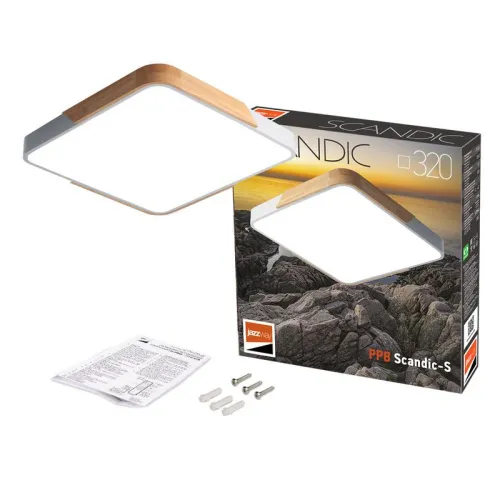 Светильник светодиодный декоративный PPB Scandic-S 36Вт 4000К IP20 настенно-потолочный бытовой WH/W JazzWay 5037311 фото 6