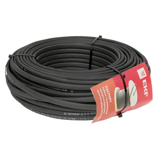 Кабель нагревательный саморег. DSE-25P 25Вт/м (уп.50м) EKF DSE-25P-50 фото 3