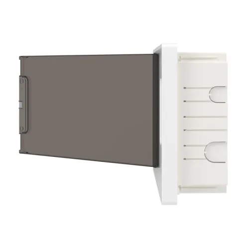 Щиток встраиваемый Фрейм (FRAME) 18мод с тонированной дверцей с 2 шинами PEN на 8 и 10 отверст. бел. DKC F18B1WD фото 5