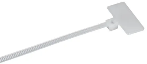 Хомут 2.5х100мм P6.6 маркерный бел. (уп.100шт) IEK UHH14-D025-100-100-K01