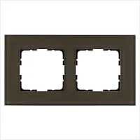 Рамка 2-м G-Glass стекло каперсовый Jasmart G1002GT